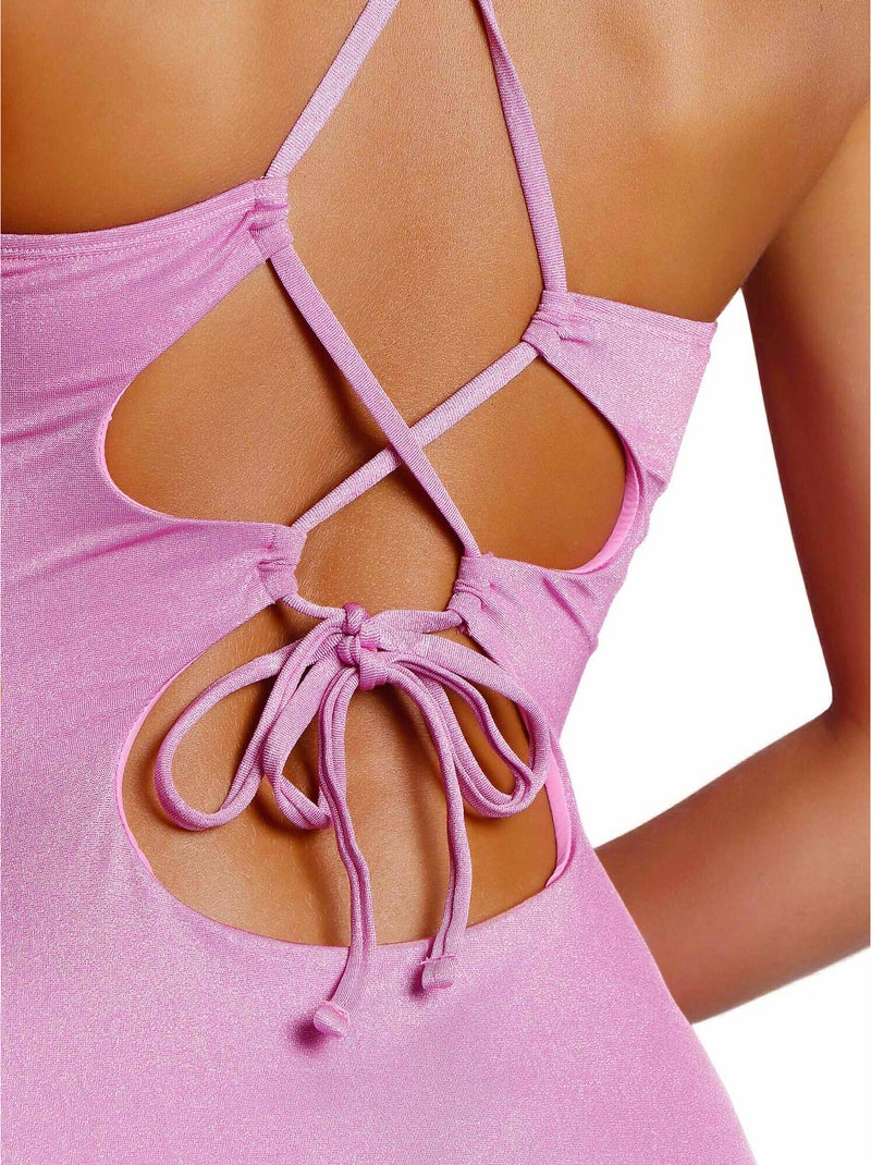 Maillot de bain une pièce préformé Bright Rose - Kiabi