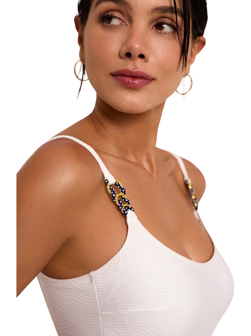 Maillot de bain une pièce préformé NAUTILUS Blanc - Kiabi