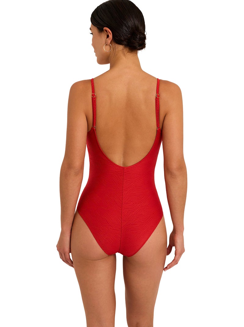 Maillot de bain une pièce préformé NAUTILUS Rouge - Kiabi