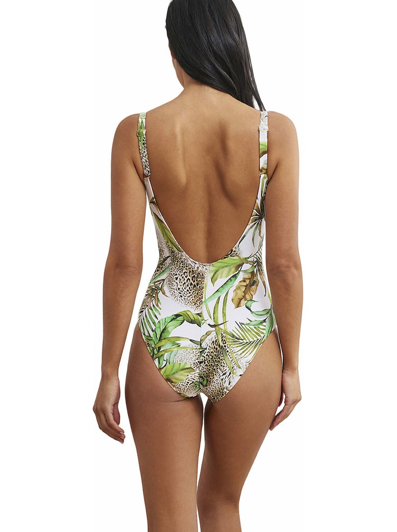 Maillot de bain une pièce préformé Paradise Blanc - Kiabi