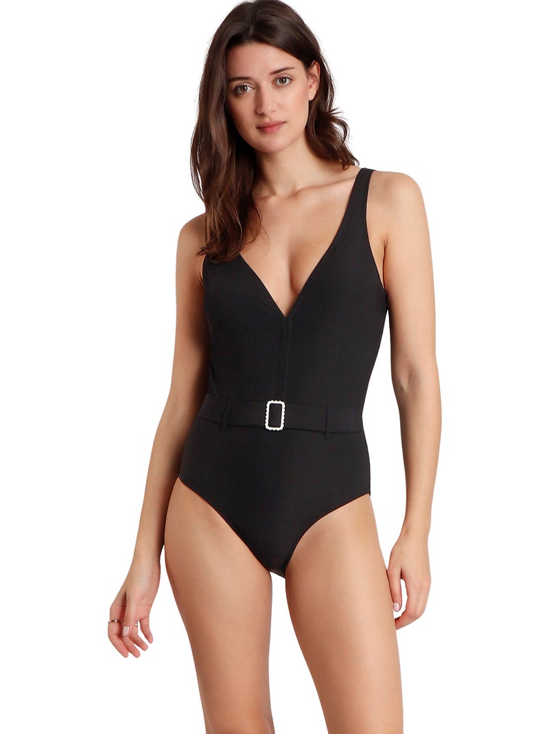 Maillot de bain une pièce préformé Portofino Noir - Kiabi