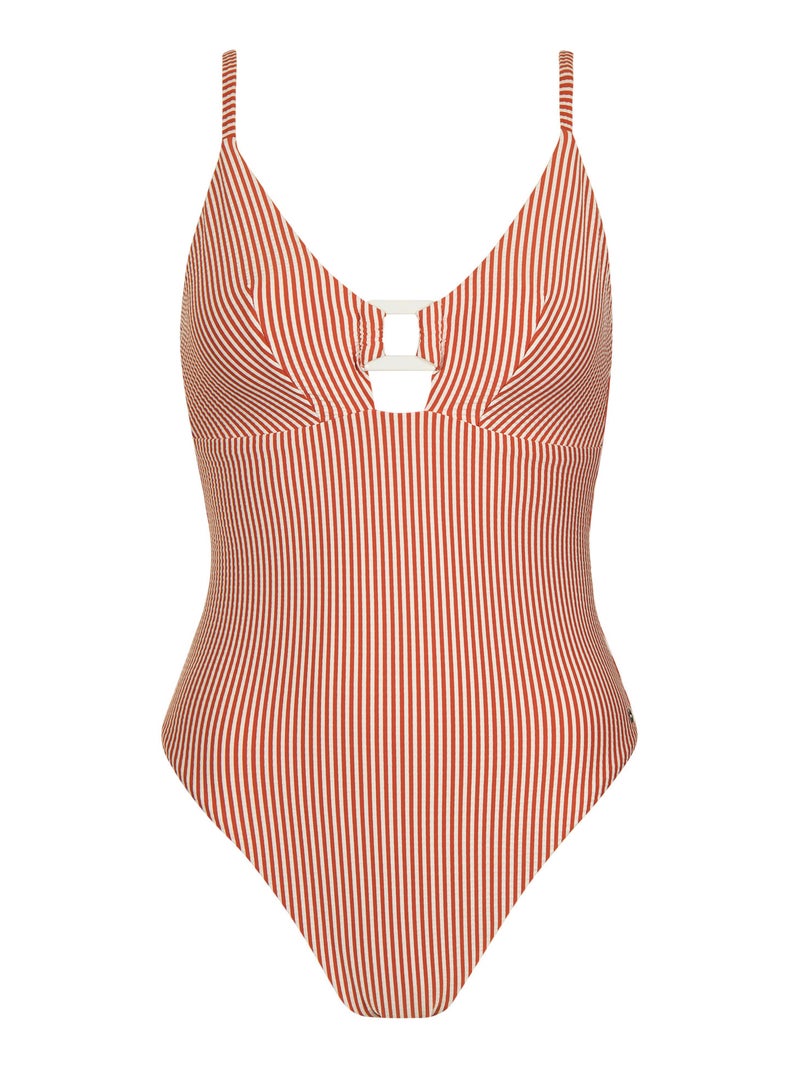 Maillot de bain une pièce sans armatures LASCARI Rouge - Kiabi