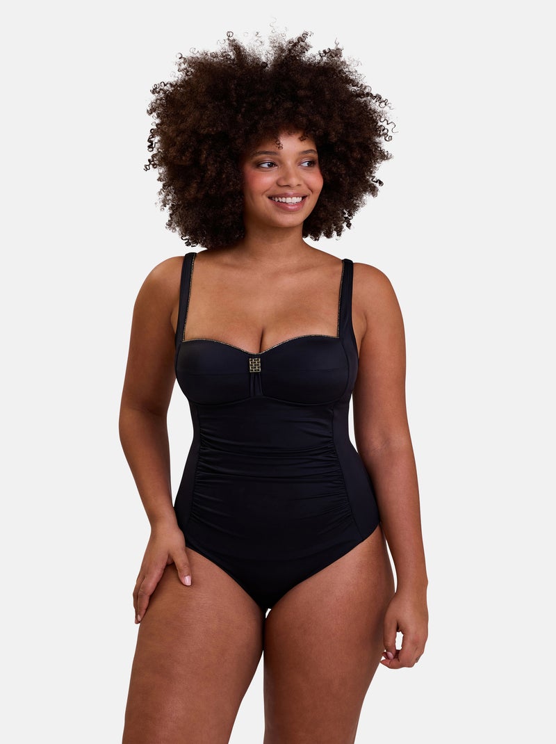 Maillot de bain une pièce Speekaboo Shape Sans Complexe Noir - Kiabi