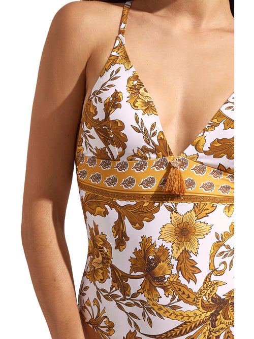 Maillot de bain une pièce triangle préformé ACANTHUS - Kiabi