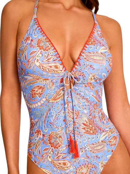 Maillot de bain une pièce triangle préformé MIRAGE - Kiabi Maillot de bain une pièce triangle préformé MIRAGE - Kiabi
