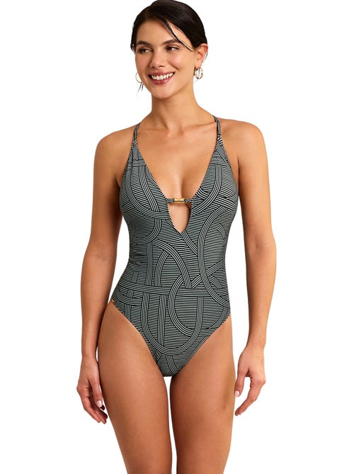 Maillot de bain une pièce triangle préformé REVERIE - Kiabi Maillot de bain une pièce triangle préformé REVERIE - Kiabi