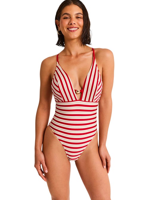 Maillot de bain une pièce triangle préformé SAILOR - Kiabi