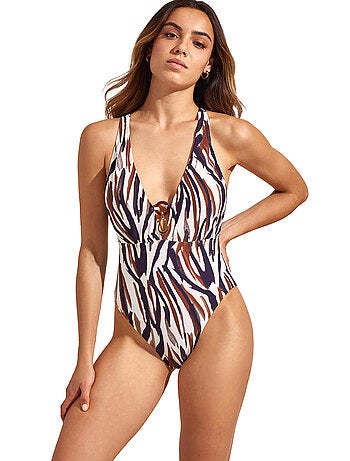 Maillot de bain une pièce triangle préformé SERENGETI