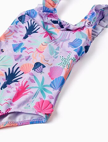 Maillot De Bain Fille 3 Pièces Bikini + Short – Ensemble Enfant 8-14 Ans – Motif Estival Confortable Et Rapide à Sécher