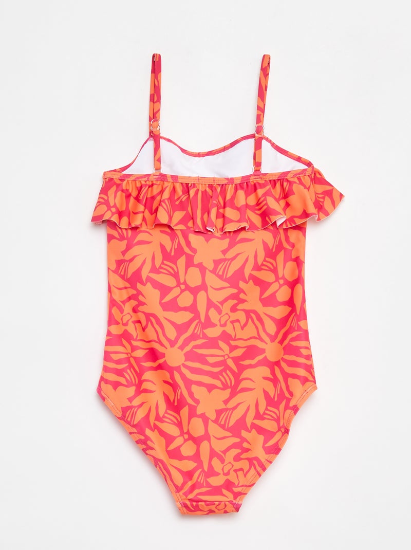 Maillot de bain volanté - 1 pièce ROSE - Kiabi
