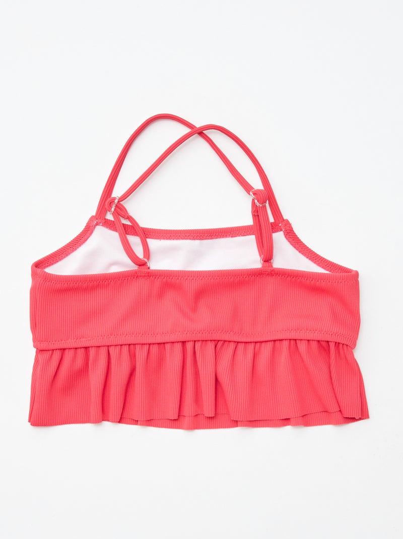 Maillot de bain volanté - 2 pièces ROSE - Kiabi