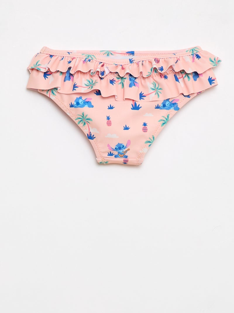 Maillot de bain volanté à motif Orange - Kiabi