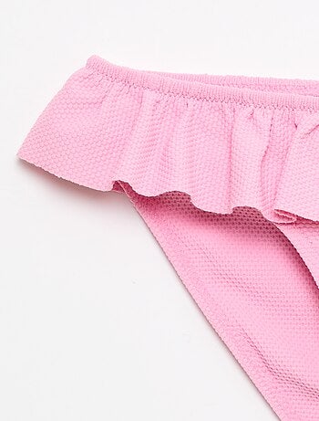 Maillot de bain volanté en maille - 2 pièces