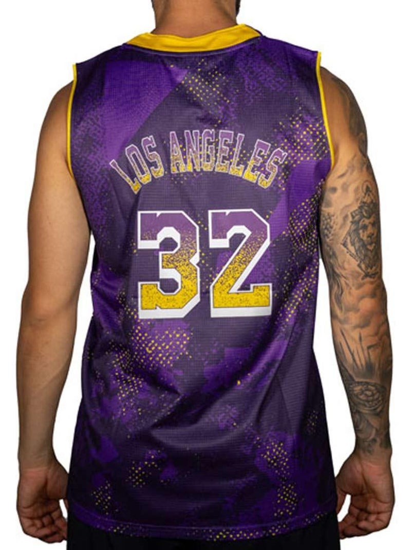 Maillot de basketball Homme Sport Zone Violet - Kiabi