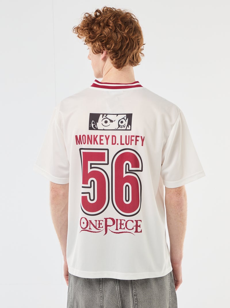 Maillot de foot imprimé 'One piece' Blanc - Kiabi