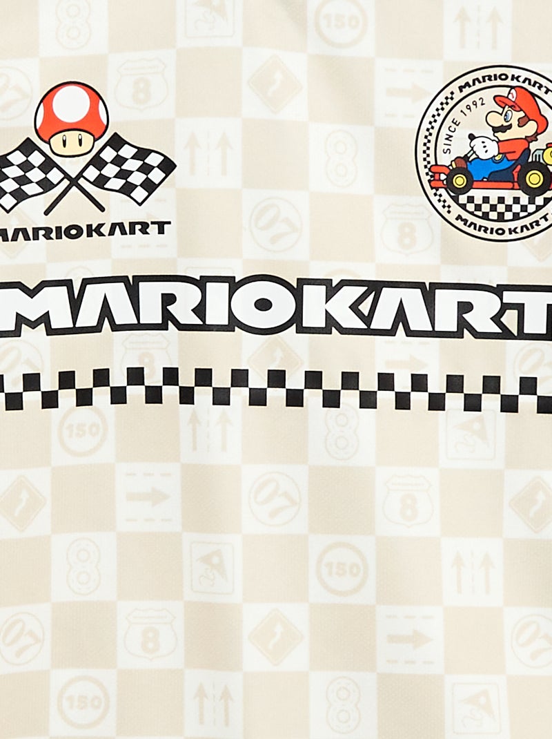 Maillot de foot 'Mario Kart' Blanc - Kiabi