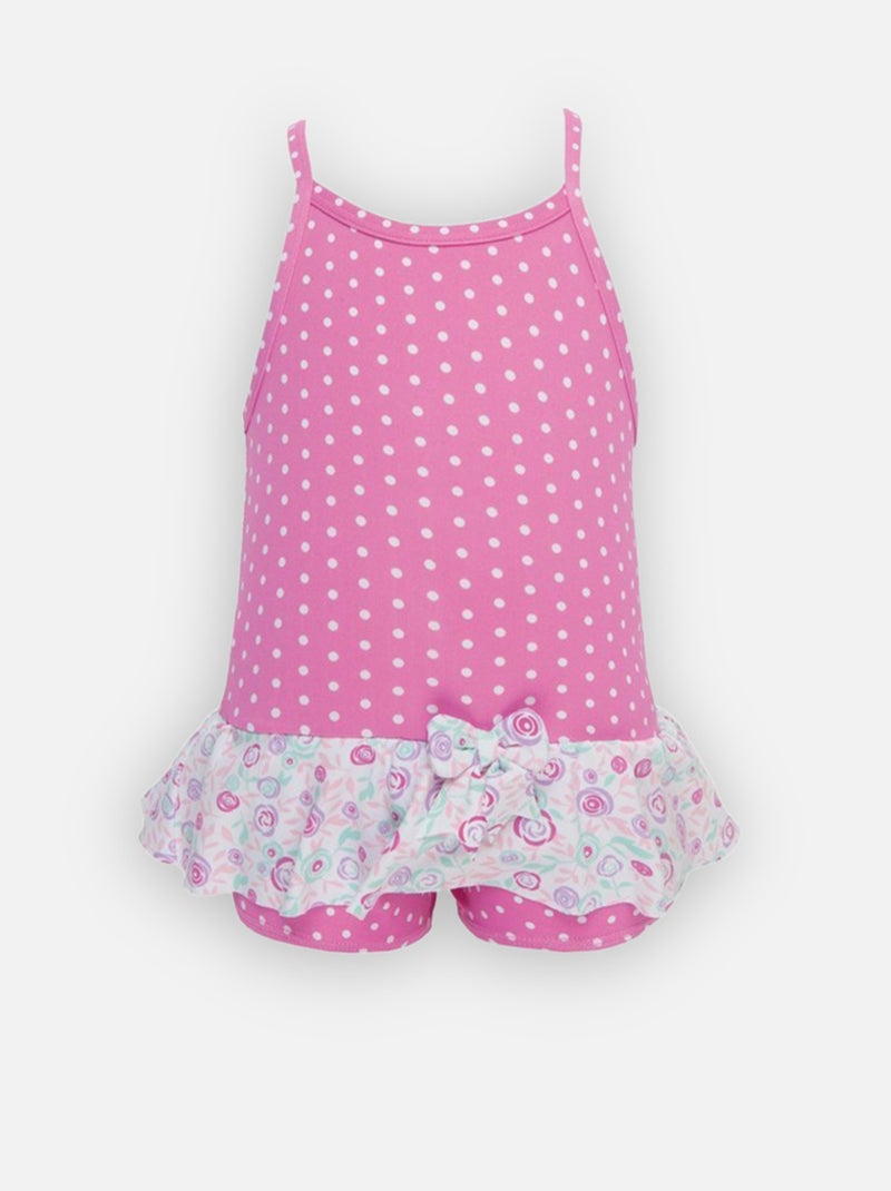 Maillot Double Protection Pastel Archimède Rose - Kiabi