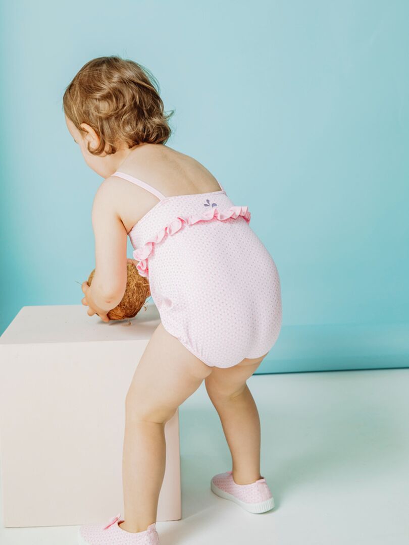 Maillot Double Protection Rose - Kiabi
