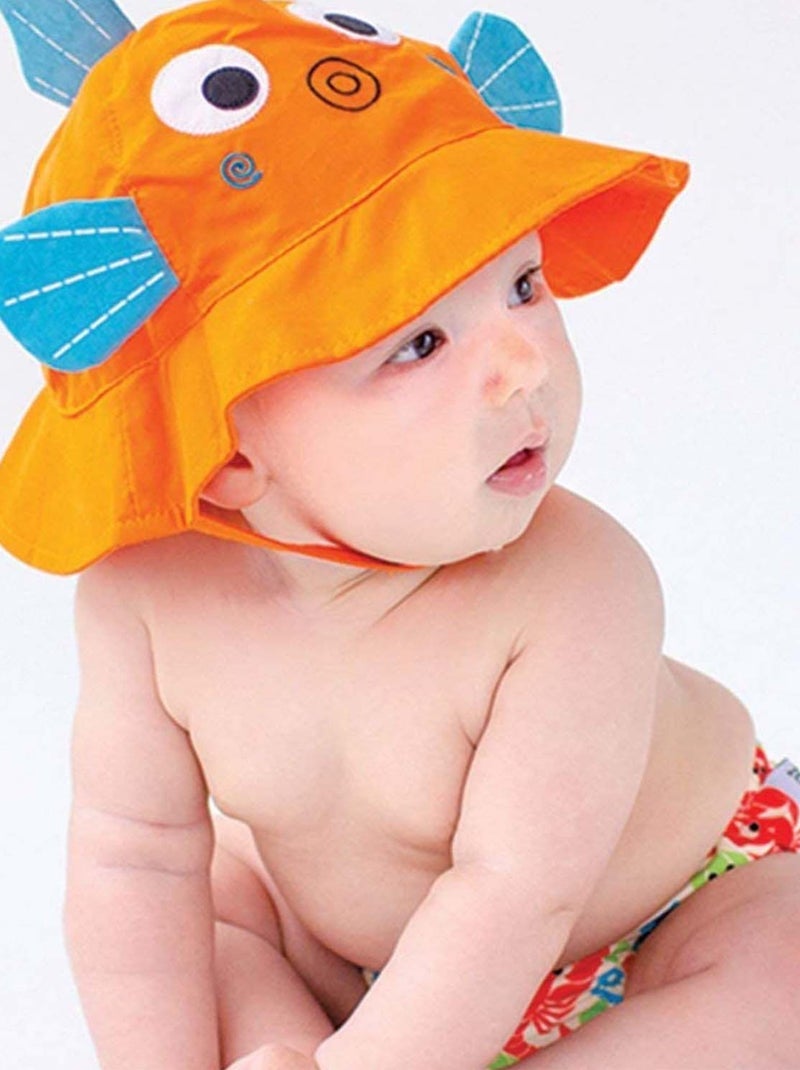 Maillot et Chapeau Poisson (3-6M) Orange - Kiabi