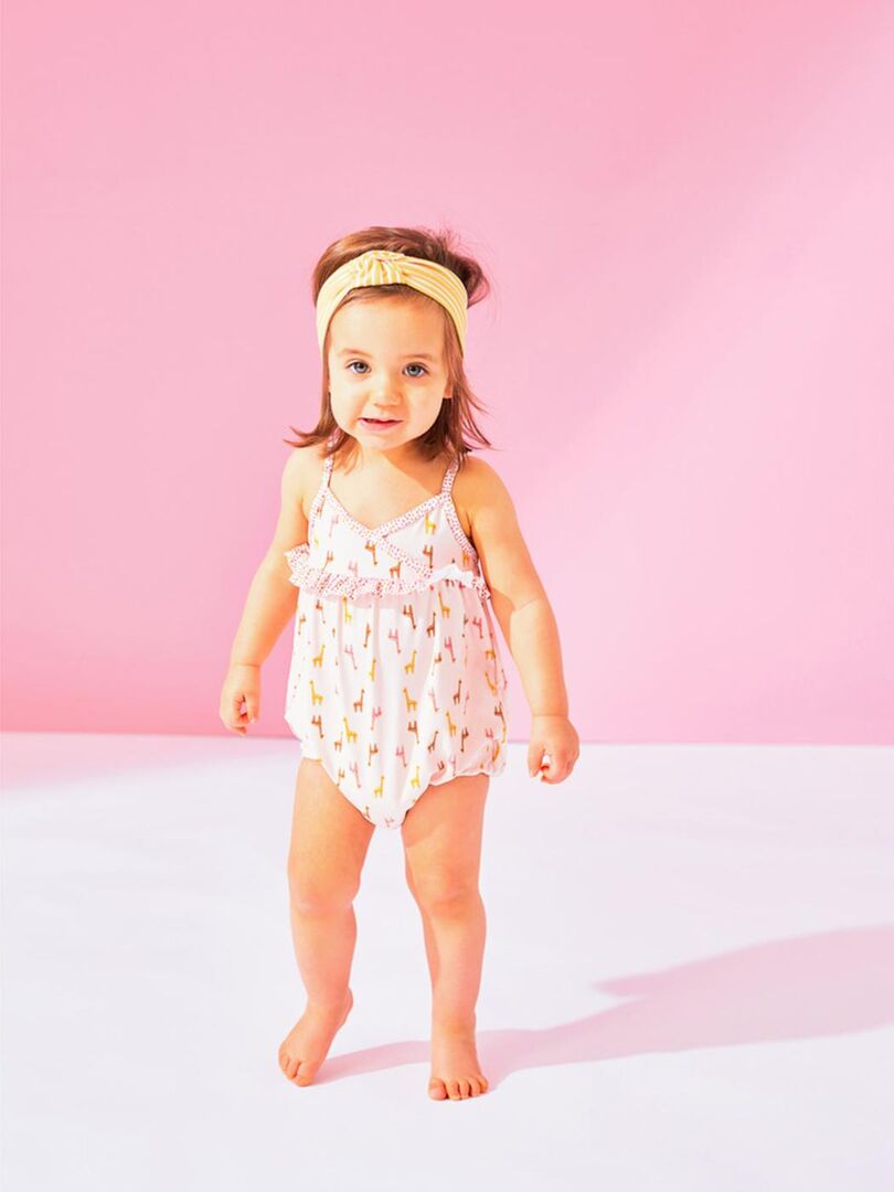 Maillot girafes Rose - Kiabi