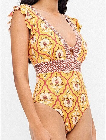 Maillot imprimé sans armature