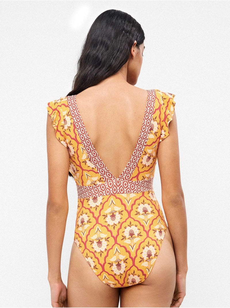 Maillot imprimé sans armature Multicolore - Kiabi