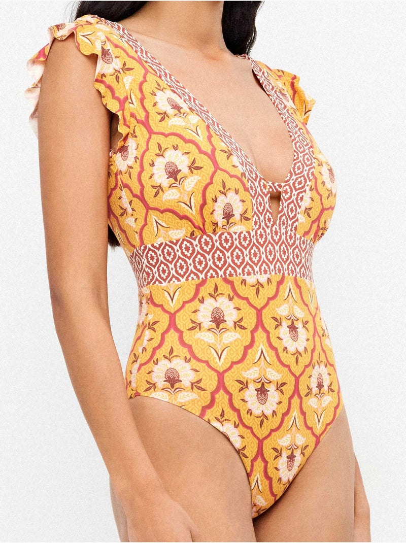 Maillot imprimé sans armature Multicolore - Kiabi