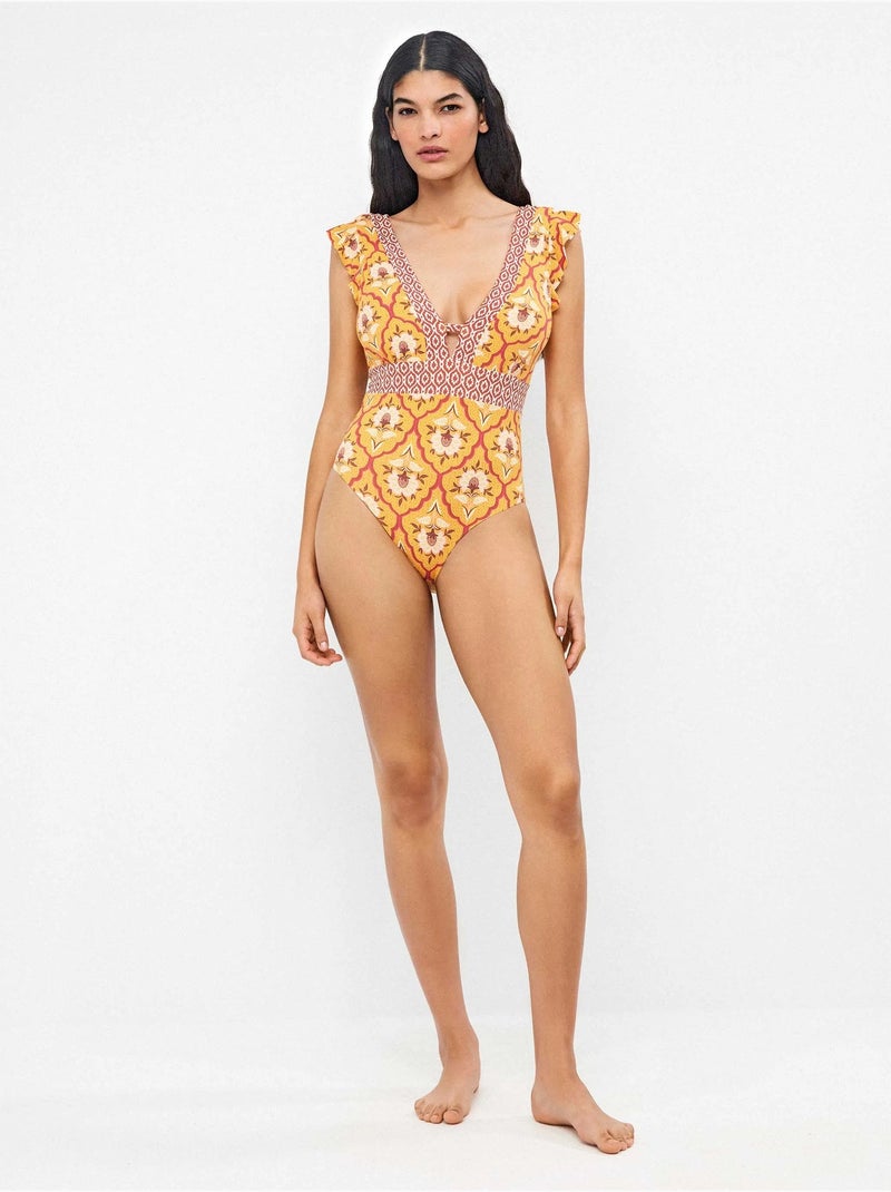 Maillot imprimé sans armature Multicolore - Kiabi