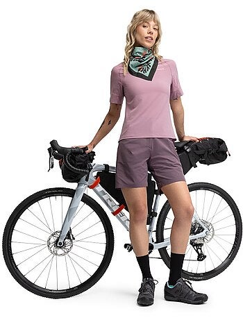 Maillot manches courtes cyclotourisme femme cyclisme femme map