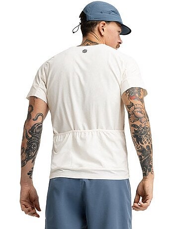 Maillot manches courtes cyclotourisme homme cyclisme homme pilgrim sand