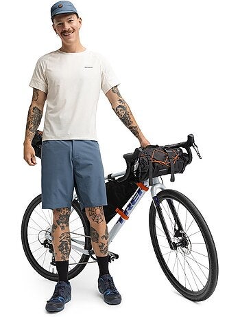 Maillot manches courtes cyclotourisme homme cyclisme homme pilgrim sand