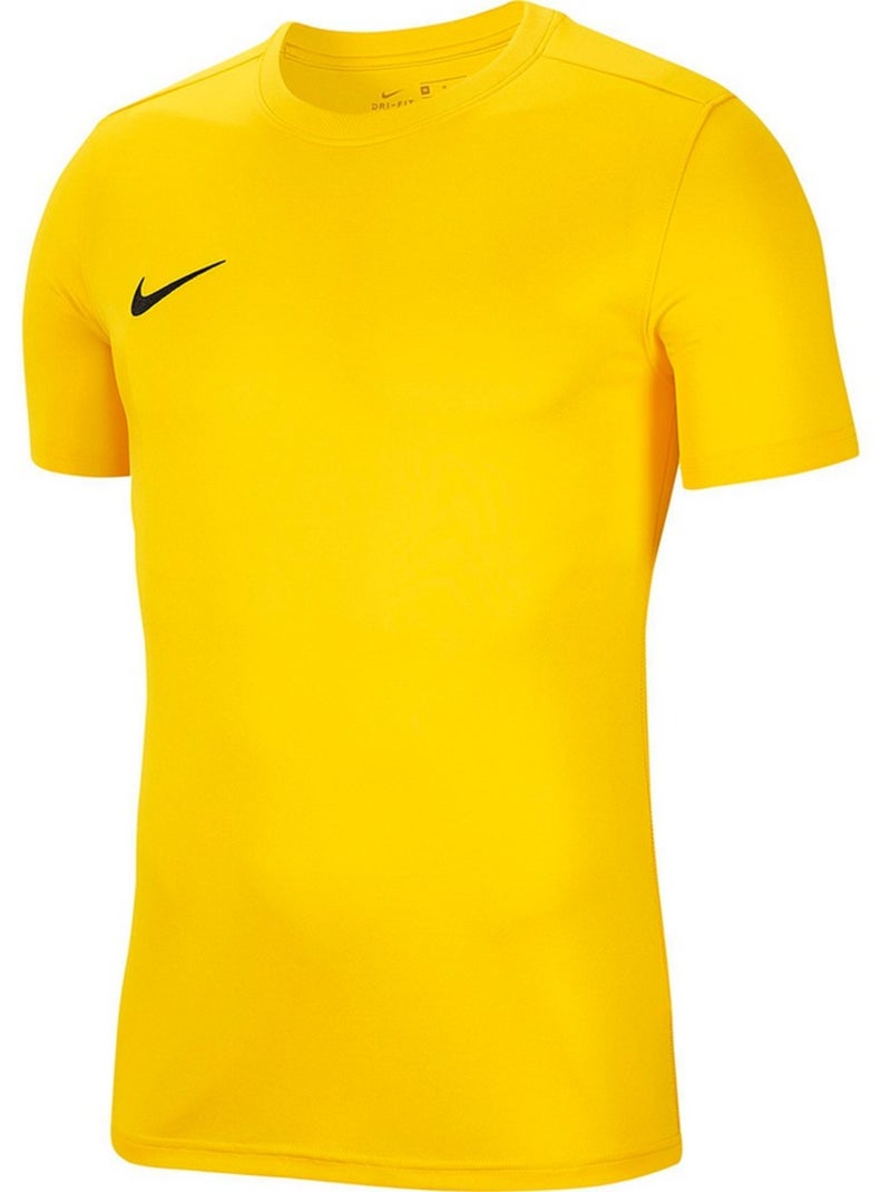 Maillot manches courtes dry park - nike Jaune - Kiabi
