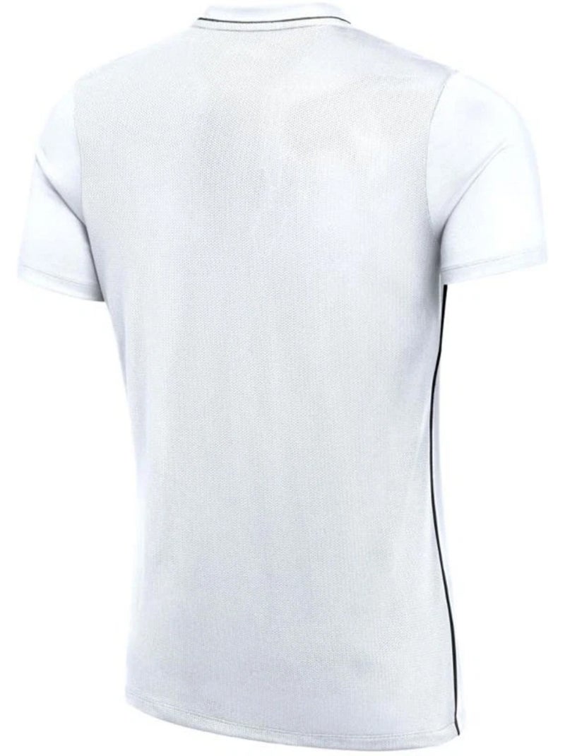 Maillot manches courtes motif/style passepoil contrasté park - nike Blanc - Kiabi