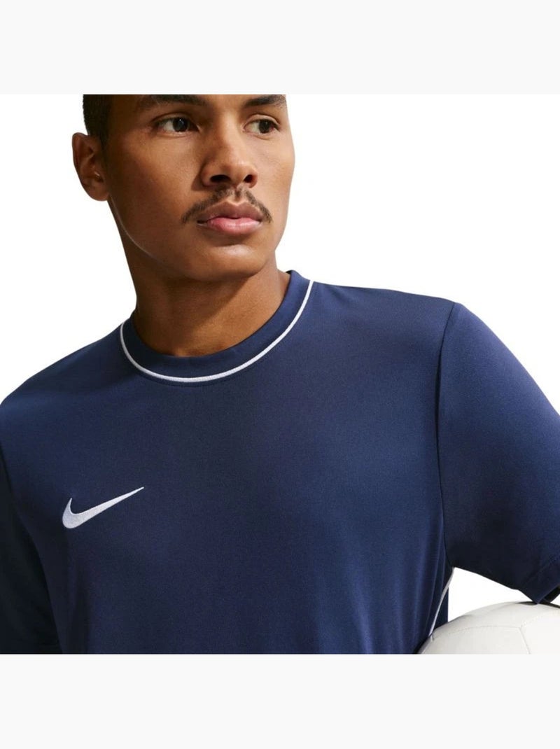 Maillot manches courtes motif/style passepoil contrasté park - nike Bleu marine - Kiabi