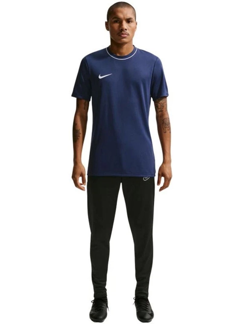 Maillot manches courtes motif/style passepoil contrasté park - nike Bleu marine - Kiabi