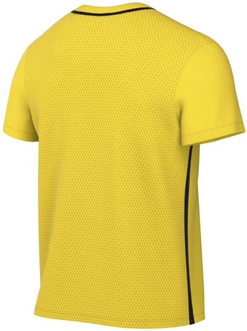 Maillot manches courtes motif/style passepoil contrasté park - nike Jaune - Kiabi