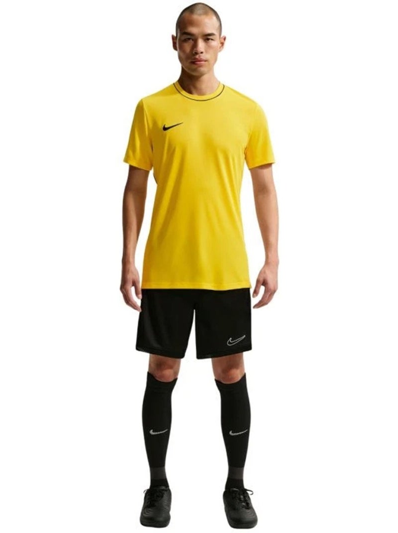Maillot manches courtes motif/style passepoil contrasté park - nike Jaune - Kiabi