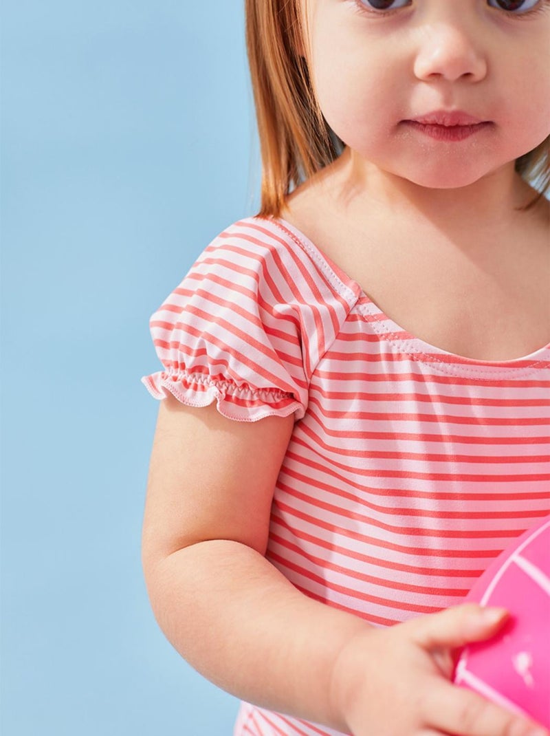 Maillot rayé, Archimède Rose - Kiabi