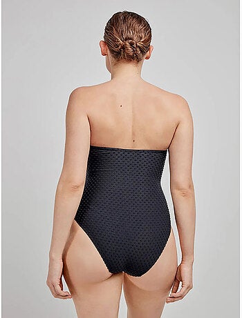 Maillot sans armature tissu structuré