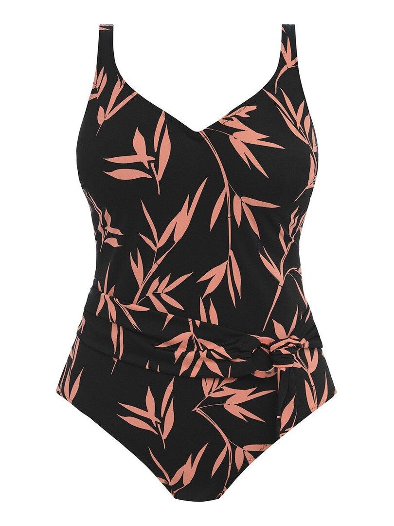 Maillot une pièce plongeant avec armatures Luna bay Noir - Kiabi