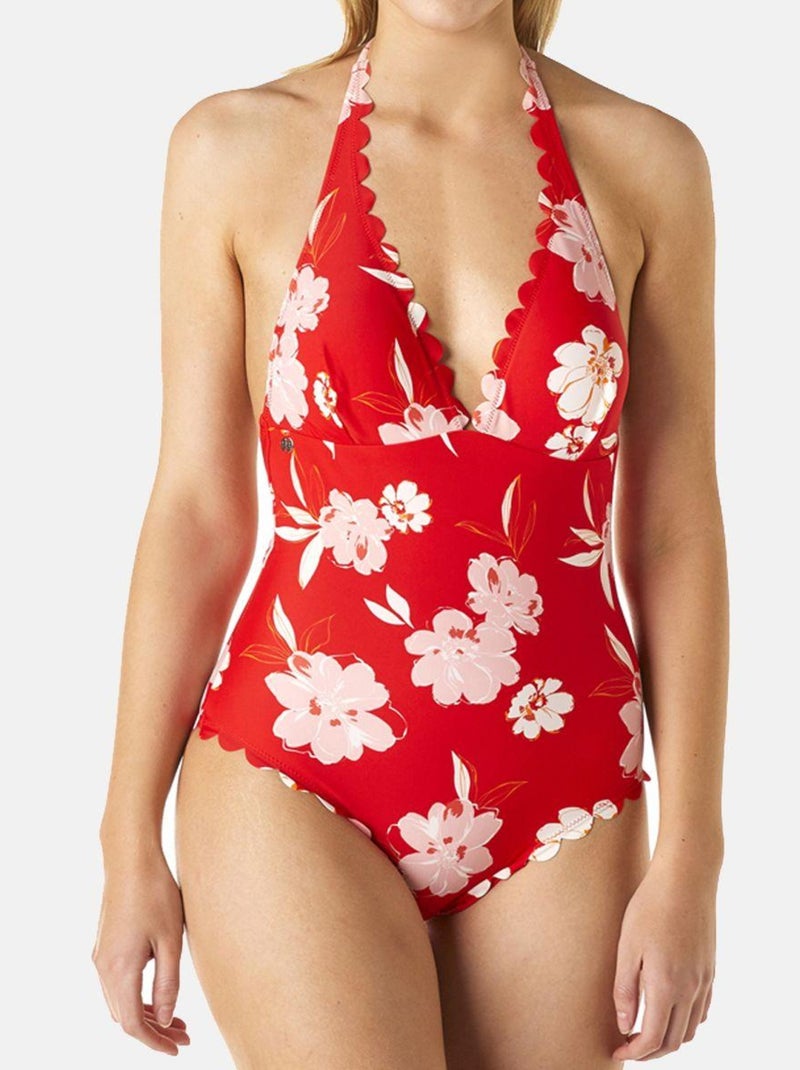 Maillot une pièce RIO - Brigitte Bardot Bain Rouge - Kiabi