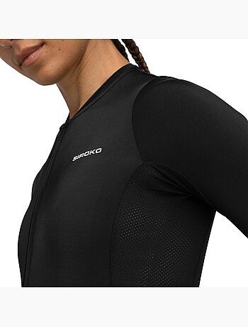 Maillot vélo manches courtes en tissu recyclé femme cyclisme femme m6r fly