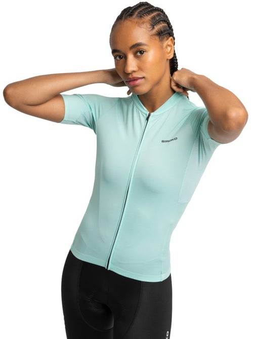 Maillot vélo manches courtes en tissu recyclé femme cyclisme femme m6r fresh - Kiabi