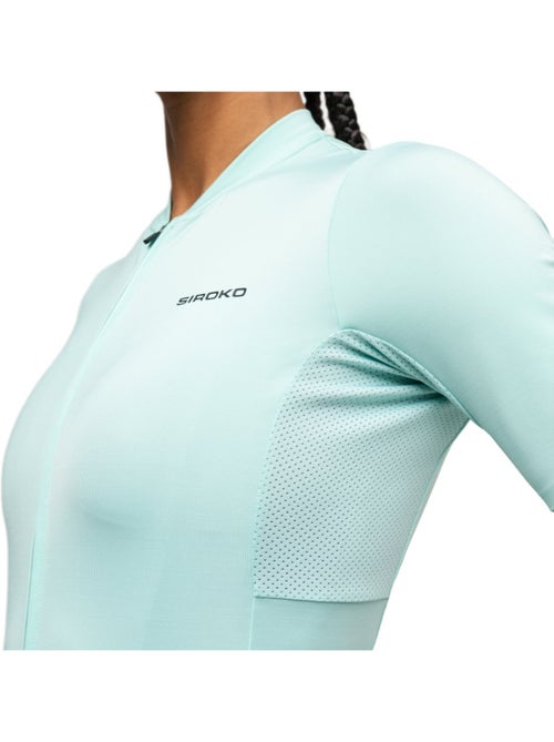 Maillot vélo manches courtes en tissu recyclé femme cyclisme femme m6r fresh - Kiabi