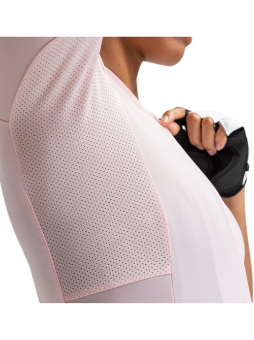 Maillot vélo manches courtes en tissu recyclé femme cyclisme femme m6r mercury - Kiabi