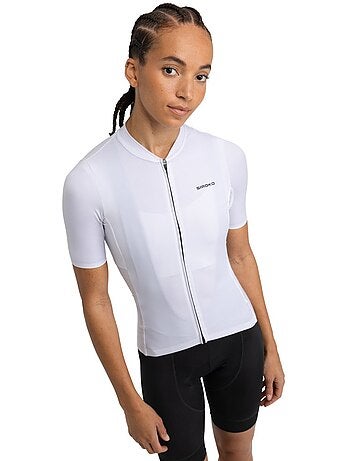 Maillot vélo manches courtes en tissu recyclé femme cyclisme femme m6r pure