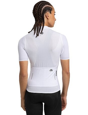 Maillot vélo manches courtes en tissu recyclé femme cyclisme femme m6r pure