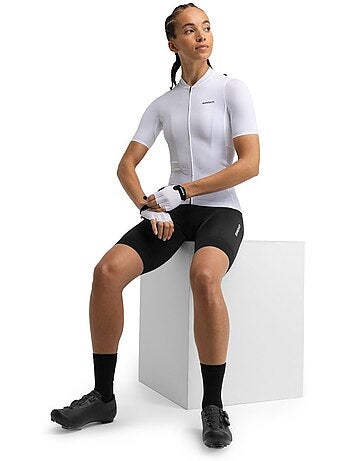 Maillot vélo manches courtes en tissu recyclé femme cyclisme femme m6r pure