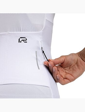 Maillot vélo manches courtes en tissu recyclé femme cyclisme femme m6r pure