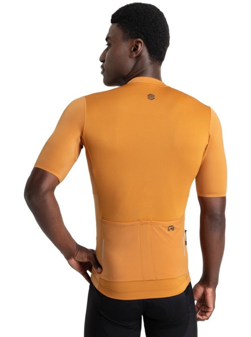 Maillot vélo manches courtes en tissu recyclé homme cyclisme homme m6r apricot - Kiabi Maillot vélo manches courtes en tissu recyclé homme cyclisme homme m6r apricot - Kiabi